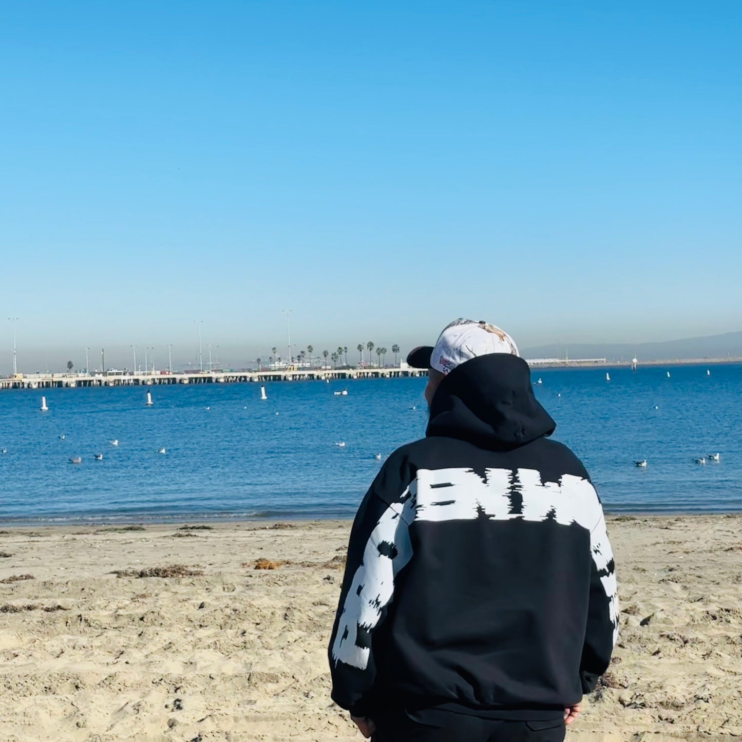 PW VARSITY HOODIE - Black